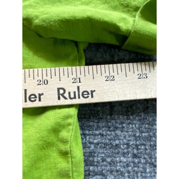 M.H.M Melissa Harper Dress Womens 10 Green Navy 2 pc Maxi Jacket Set Linen blend - Picture 9 of 16